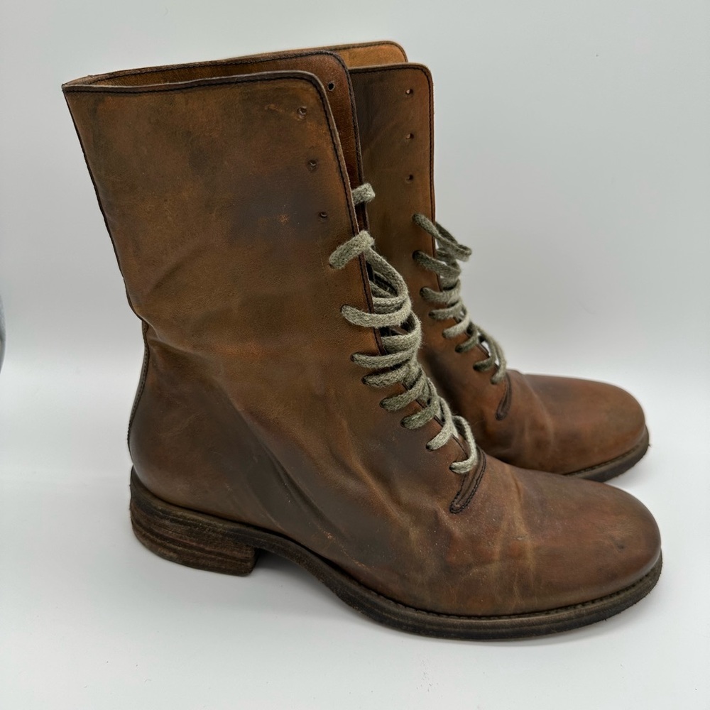 Handmade in Italy Brown Leather Boots